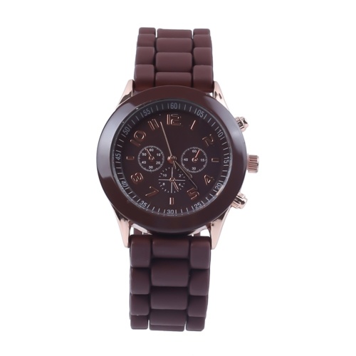 

Classic Quartz Watch Unisex Wrist Watch with Silicone Strap Lightweight Casual Watches Daily Waterproof Analog Watch
