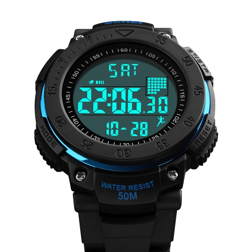 

SKMEI Unisex Digital Sports Pedometer Будильник Подсветка Наручные часы