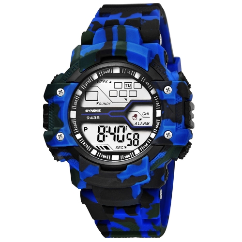 SYNOKE Moda Sport Uomo Orologi 3ATM Orologio elettronico resistente all'acqua Luminoso Uomo Orologio da polso Maschio Relogio Musculino Cronografo