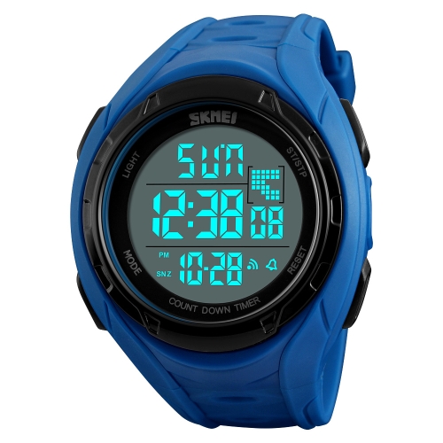 

SKMEI Sport Digital Watch 5ATM Water-resistant Unisex Watches Backlight Wristwatch Time / Week / Alarm / Date / Chrono