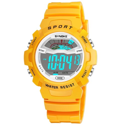 

SYNOKE Students Children Sport Watches 3ATM Life Water-resistant Digital Backlight Child Kids Boy Girls Wristwatch Alarm Stopwatch