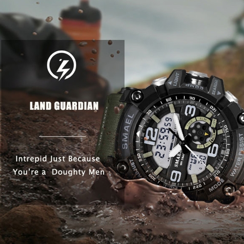 

Men's Stylish Sports Multi-function Electronic Waterproof Watch Dual Display Wristwatches