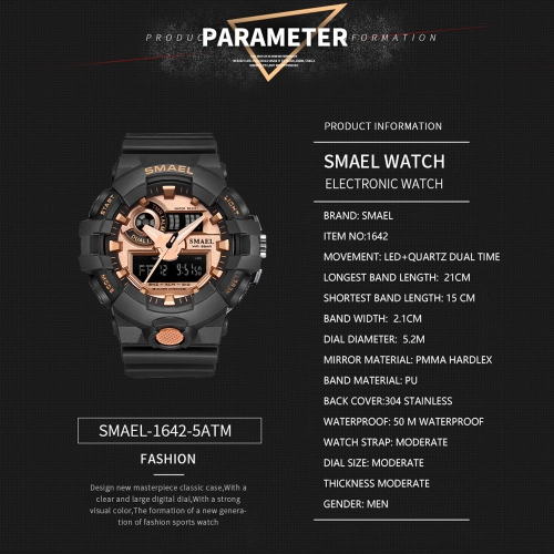 

SMAEL 1642 Stylish Sports Watch