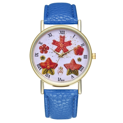 

Vintage Starfish Иллюстрация Классический стиль Женские мужские часы для него Ее идеи подарка Модные аксессуарыT09