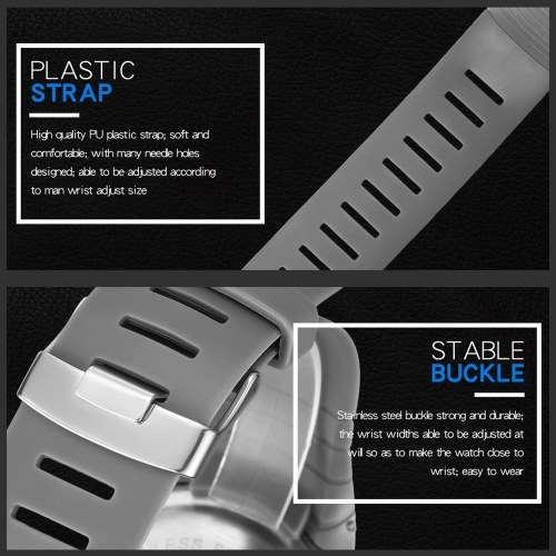 

SYNOKE Male Sport Watch Electronic LED Digital Wrist Watches Stopwatch Alarm Luminous Water Resistant For Men Cloc k