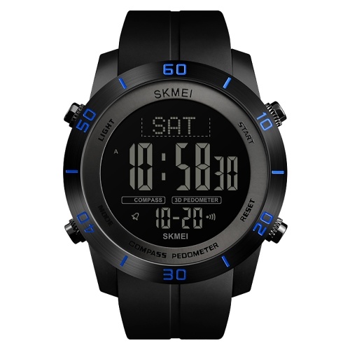 SKMEI 1354 Hombres Reloj analógico digital Moda Casual Podómetro Reloj deportivo