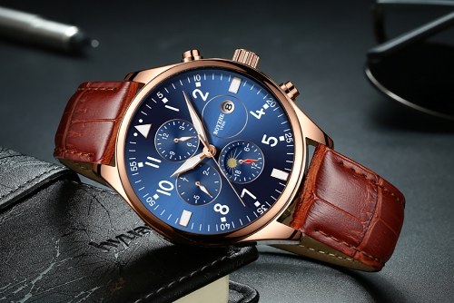

BOYZHE WL002-P Brand Luminous Waterproof Business Watch