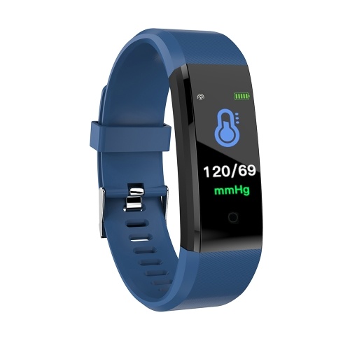 

ID115plus Smart Bracelet 0.96inch TFT Screen 90mAh Heart Rate Blood Pressure Monitoring Calorie Fitness IP67 Waterproof BT Alarm Sports Wristwatch for Android / iOS