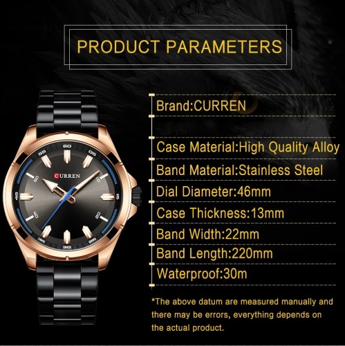 

CURREN Men Quartz Business Fashion Watch