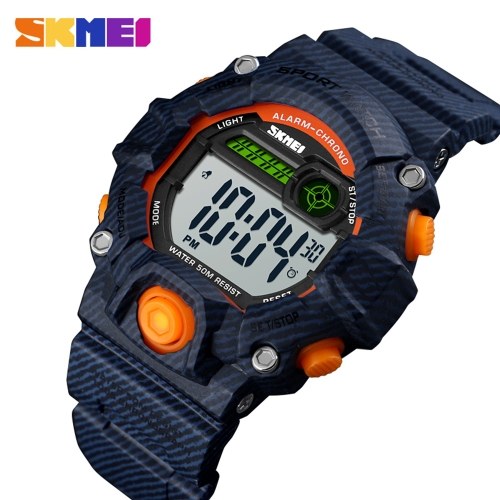 

SKMEI 1484 Watches Kids PU Strap Outdoor Sports Children Watch Digital Wristwatch for Boys Girls Watches with Alarm LED Luminous Waterproof Date Dual Time GMT capability Wearable Accessories