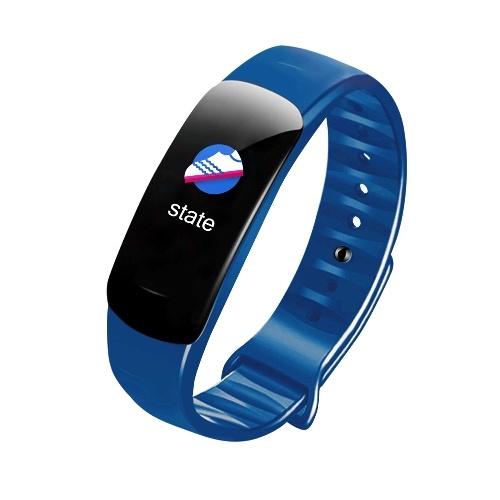 

C1plus Intelligent Bracelets Waterproof Multifunctional Sports Watch Pedometer Sleep Heart Rate Monitoring Wristwatch