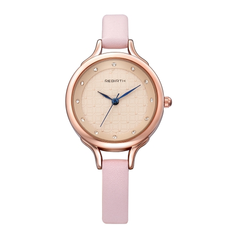 REBIRTH Moda Donna Orologi 1ATM Quarzo resistente all'acqua Casual donna semplice orologio da polso