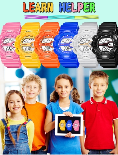 

SYNOKE Fashion Sport Children Watches 3ATM Water-resistant Digital Backlight Students Kids Wristwatch Stopwatch Alarm
