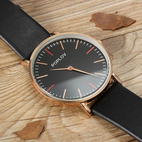 

Quartz Watch Women PU Leather Strap Wrist Watch Casual Female Clock