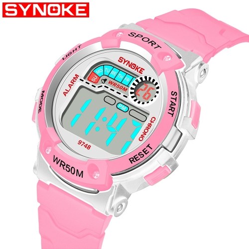 

SYNOKE 9748 Child Watch Sport Watch Luminous Alarm Digital Waterproof Wrist Watch kid Watch