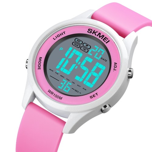 SKMEI 1758 Multifunction Sport Digital Watch Minimalist Unisex Wristwatch 100M Waterproof Outdoor Chronograph Watch with Stopwatch/Date/Week/Alarm/EL Light/Hourly Chime for Men Women Teenager Students
SKMEI 1758 Multifunction Sport Digital Watch Minimalist Unisex Wristwatch 100M Waterproof Outdoor Chronograph Watch with Stopwatch/Date/Week/Alarm/EL Light/Hourly Chime for Men Women Teenager Students