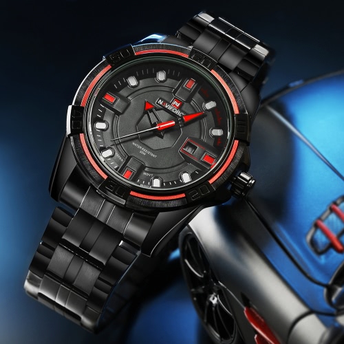 

NAVIFORCE 2016 Новая мода из нержавеющей стали кварцевые часы Man 30M Водонепроницаемость Повседневный Наручные часы Прохладный ча