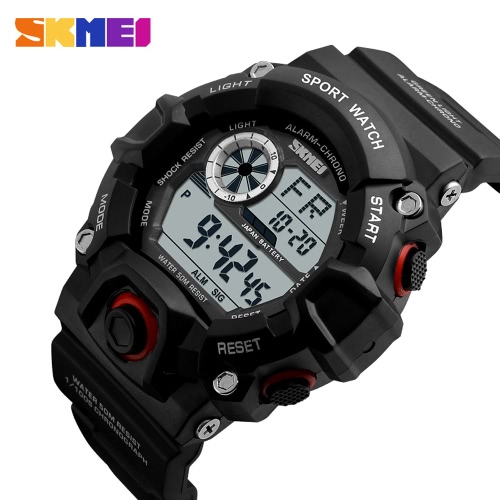 

SKMEI Brand Digital LED 50M Water-Proof Men Military Sports Watches Fashion Man Electronic Outdoor Casual Wristwatch Alarm Backlig