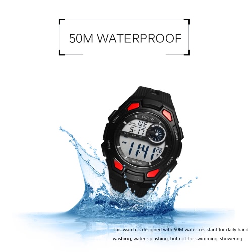 

DIRAY 50M Water-resistant Large Dial Digital Men Watches Sport Wristwatches Luminous Military Relogio Masculino