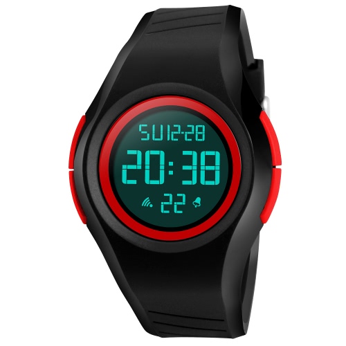 SKMEI 5ATM Water-resistant Sport Watch Students Watch Backlight Wristwatch Male Chronograph Alarm