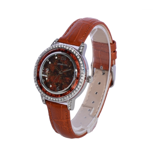 

BEDATE Fashion Imitative Women Jade Genuine Leather Simple Watches