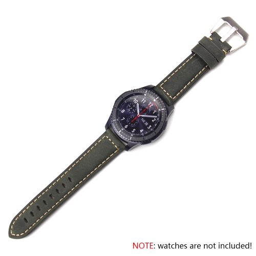 

Fashion Genuine Leather Watch Band for Samsung Gear S3 22mm Watch Strap Bracelet Pin Buckle Replacement Band