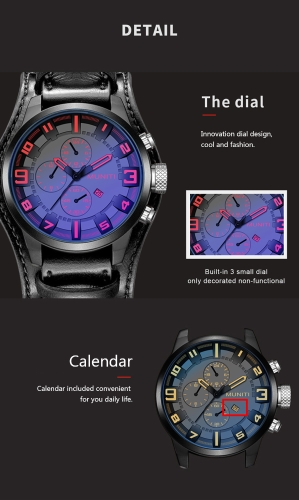 

MUNITI Fashion Sport Men Watch Life Water-resistant Quartz Man Wristwatch Relogio Musculino