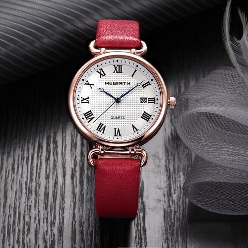 

REBIRTH Модные женские часы 1ATM Водонепроницаемый кварц Casual Simple Woman Wristwatch Relogio Feminino