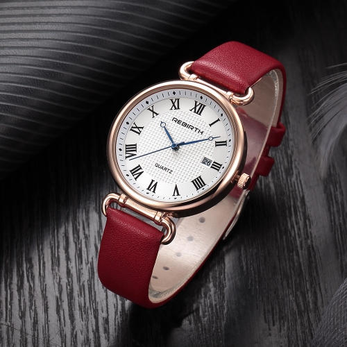 

REBIRTH Fashion Women Watches 1ATM Water-resistant Quartz Casual Simple Woman Wristwatch Relogio Feminino