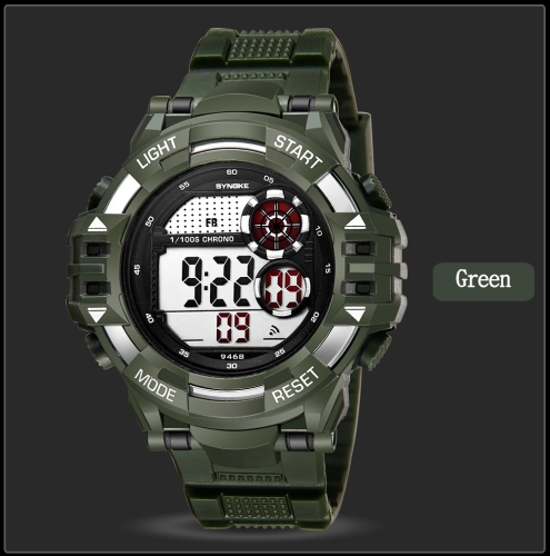 

SYNOKE Fashion Sport Watches 3ATM Water-resistant Electronic Watch Luminous Man Wristwatch Male Relogio Musculino Chronograph Alarm Clock
