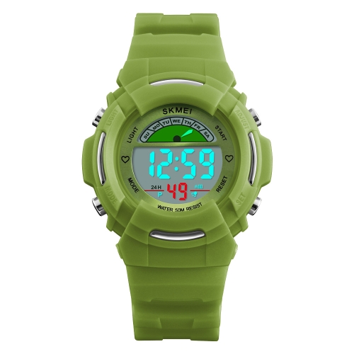 

SKMEI Children Sport Digital Watch 5ATM Water-resistant Kids Watches Backlight Wristwatch with Alarm