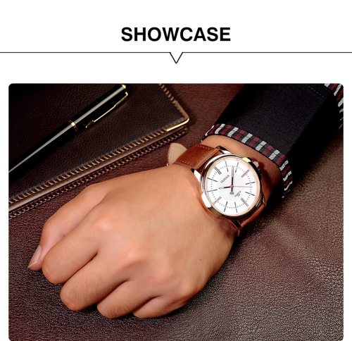 

YAZOLE Fashion Business Men Watches Quartz Male Watch 3ATM Water-resistant Time Display