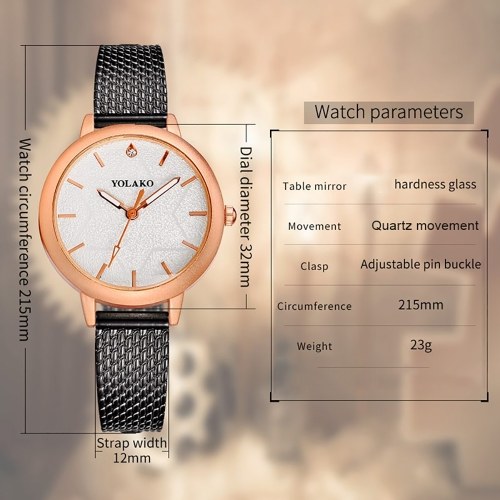 

Quartz Watch Women PU Leather Strap Wrist Watch Casual Female Clock