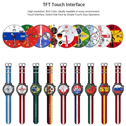 

LEMFO LF22 GPS Smart Watch with 2018 World Cup Theme