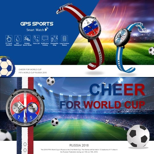 

LEMFO LF22 GPS Smart Watch with 2018 World Cup Theme