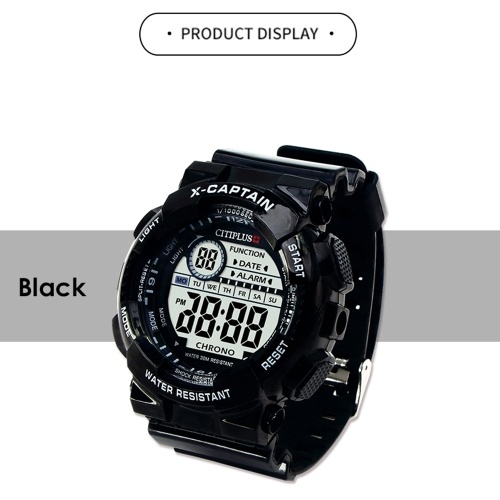 

CITIPLUS T-1 Analog Digital Men Women Watch Week Calendar Fashion Casual Sports Wristwatch 3ATM Waterproof Backlight Snooze Function Male Female Watches