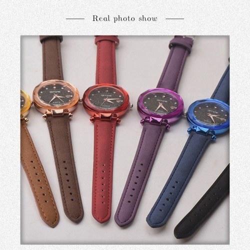Women Fashion Brilliant Starry Night Dial Watch