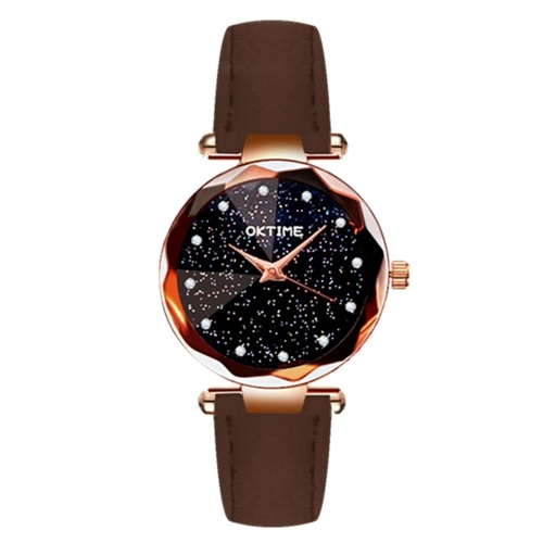 Women Fashion Brilliant Starry Night Dial Watch