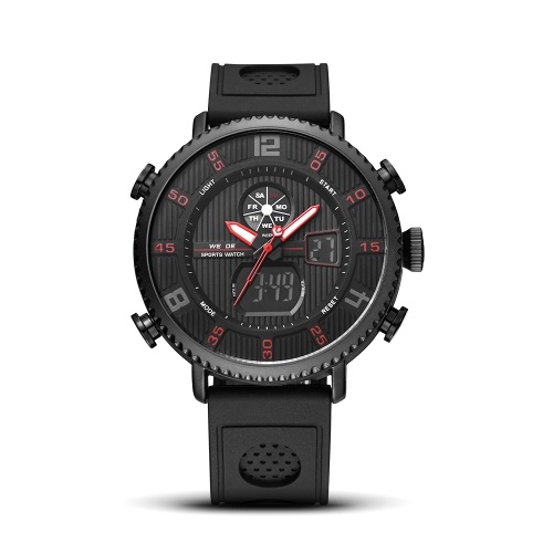 

WEIDE WH6106 Кварцевые цифровые мужские часы с двойным дисплеем
