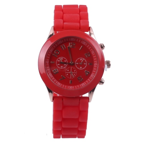 

Classic Quartz Watch Unisex Wrist Watch with Silicone Strap Lightweight Casual Watches Daily Waterproof Analog Watch