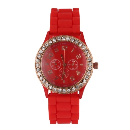 Classic Women Quartz Watch Female Fashion Wrist Watch with Silicone Strap Lightweight Casual Watches Daily Waterproof Analog Watch