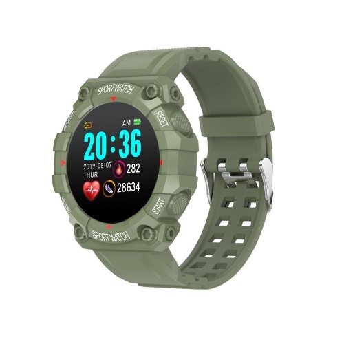 

FD68 Smart Watch Sports Watch 1.3-Inch IPS Screen BT5.0 Fitness Tracker IP67 Waterproof Sleep/Heart Rate/Blood Pressure Monitor Multiple Sports Mode Message/Call/Sedentary Reminder Remote Camera Compatible with Android iOS