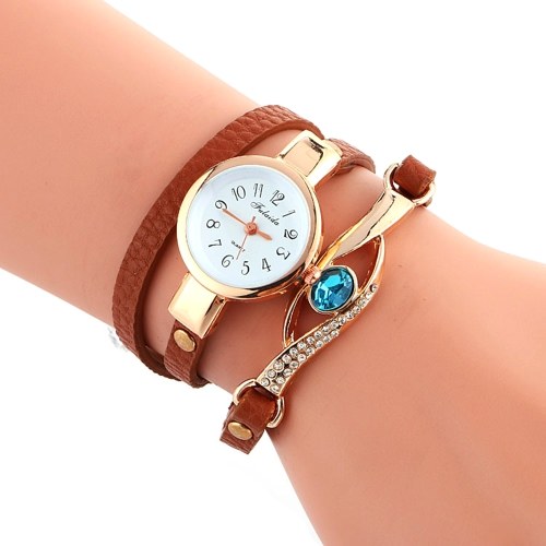 

Fashion Quartz Watch Embedded Scientific Sapphire Peacock Eye Stylish Winding Women Wrist Watch