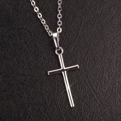 

Fashion Charm Copper Gold Plated Cross Pendant Necklace Chain Jewelry for Men Women Unisex Girls Gift Party Wedding