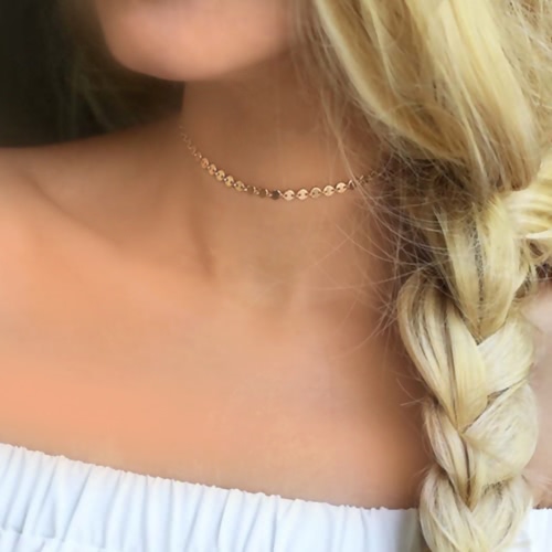 

Мода Ожерелье Личность Сплав Sequin Очаровательное Choker