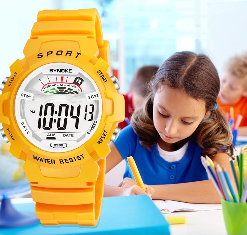 

SYNOKE Students Children Sport Watches 3ATM Life Water-resistant Digital Backlight Child Kids Boy Girls Wristwatch Alarm Stopwatch