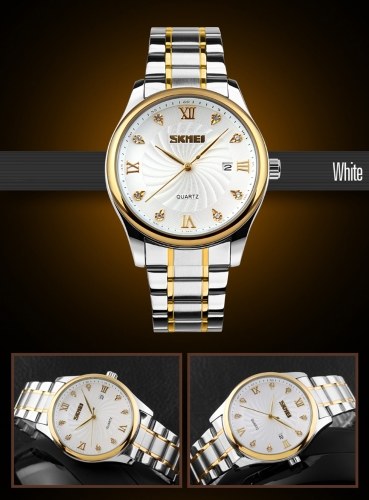 

SKMEI 9101 Men Women Brand Quartz Stainless Steel Watch