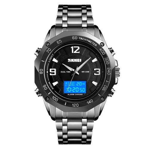 

SKMEI 1504 Multifunctional Dual Dial Digital&Analog Men's Watch