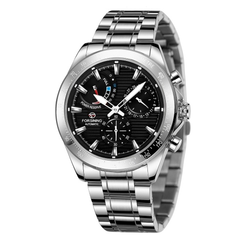 

FORSINING Men's Automatic Mechanical Watch with Stainless Steel Strap Luminous Display Fashion Wristwatch for Boy Men