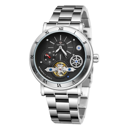 

Men Mechanical Watch Steel Band Fashion Multifunction Wristwatch 3ATM Watches